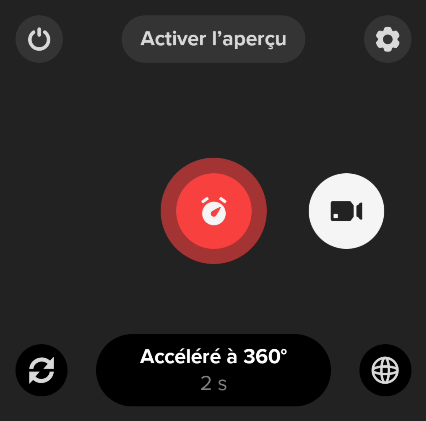 Accéléré à 360°