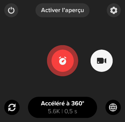 Accéléré à 360°